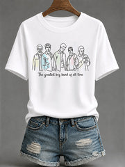 Damen-T-Shirt im Retro-Stil der 90er-Jahre, inspiriert von Musik