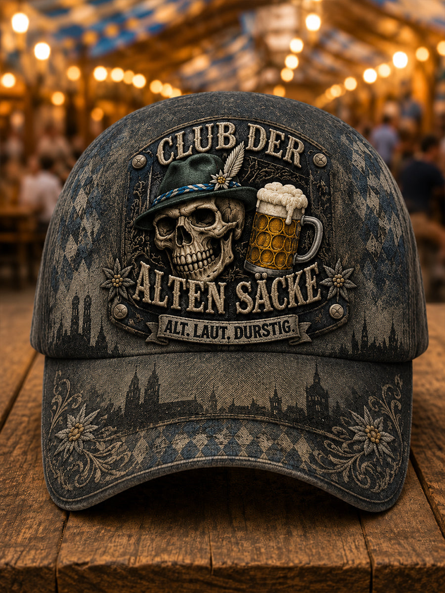 Unisex Oktoberfest Munich Fun Beer Lover Slogan Print Cap