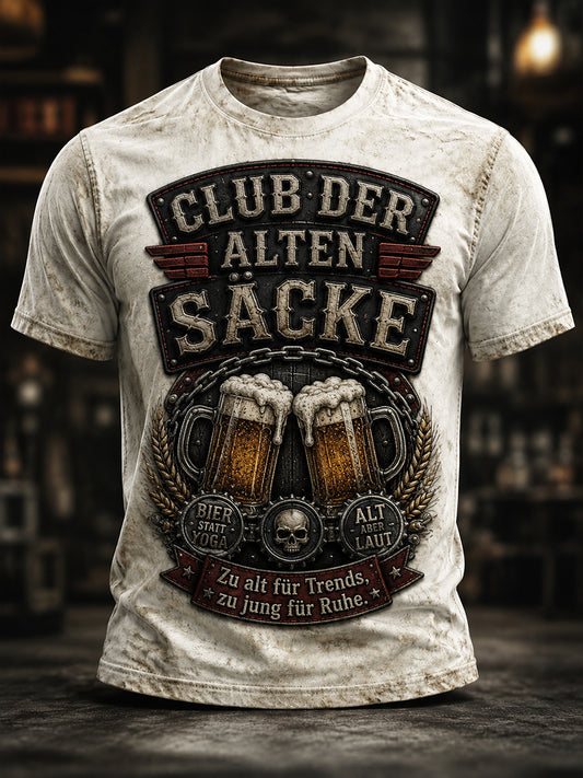 Men's Fun Slogan Print Casual T-shirt
