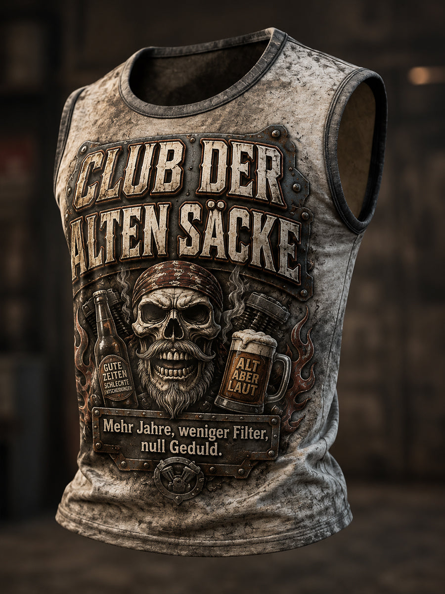Men's Fun Slogan Print Casual Vest Top