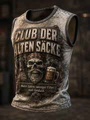 Men's Fun Slogan Print Casual Vest Top