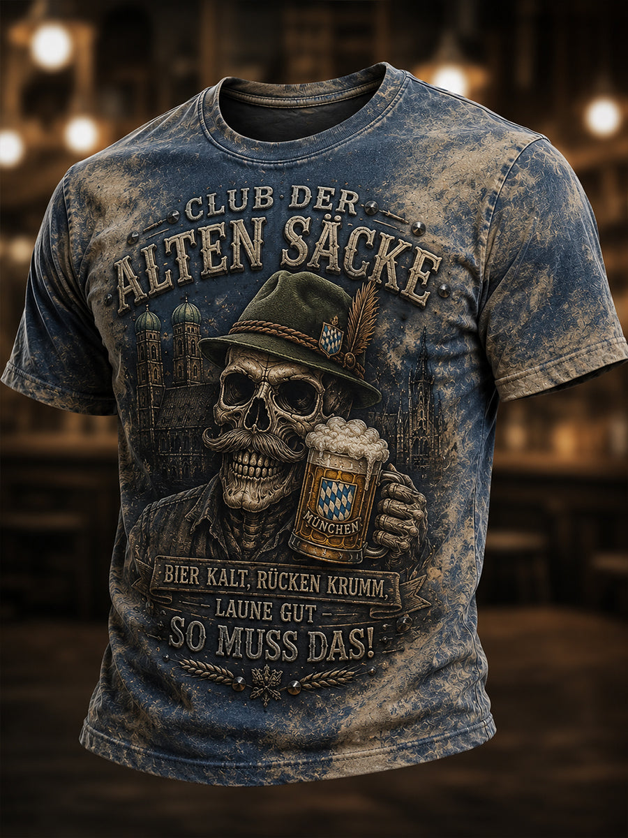 Herren-Oktoberfest-München-Lustiges T-Shirt mit Bierliebhaber-Slogan