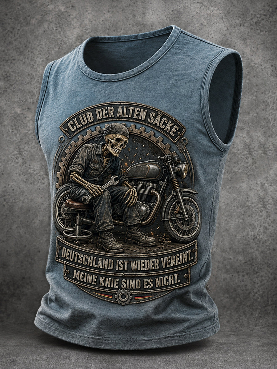 Herren-Tag der Deutschen Einheit-Latzoberteil mit witzigem Spruch-Print