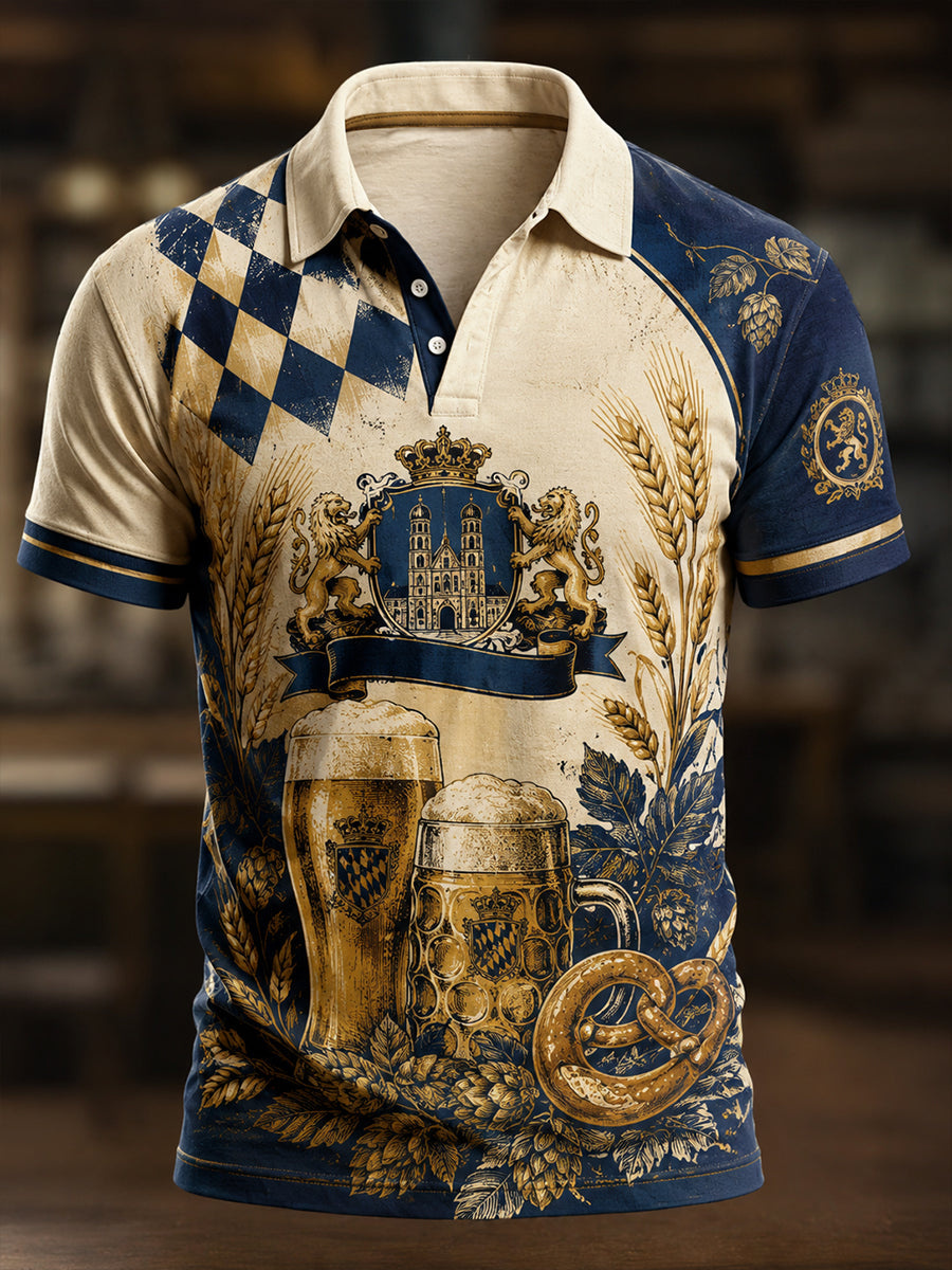Herren Vintage Oktoberfest Grafik-Shirt