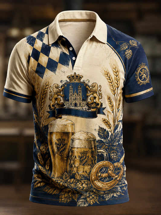 Herren Vintage Oktoberfest Grafik-Shirt