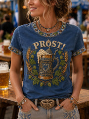 Oktoberfest der Frauen: Prost! Casual T-Shirt drucken