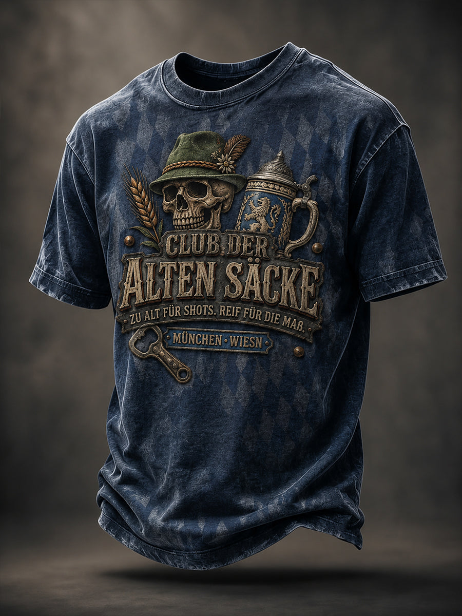 Herren Oktoberfest München Spaß Bier Liebhaber Slogan Print T-Shirt