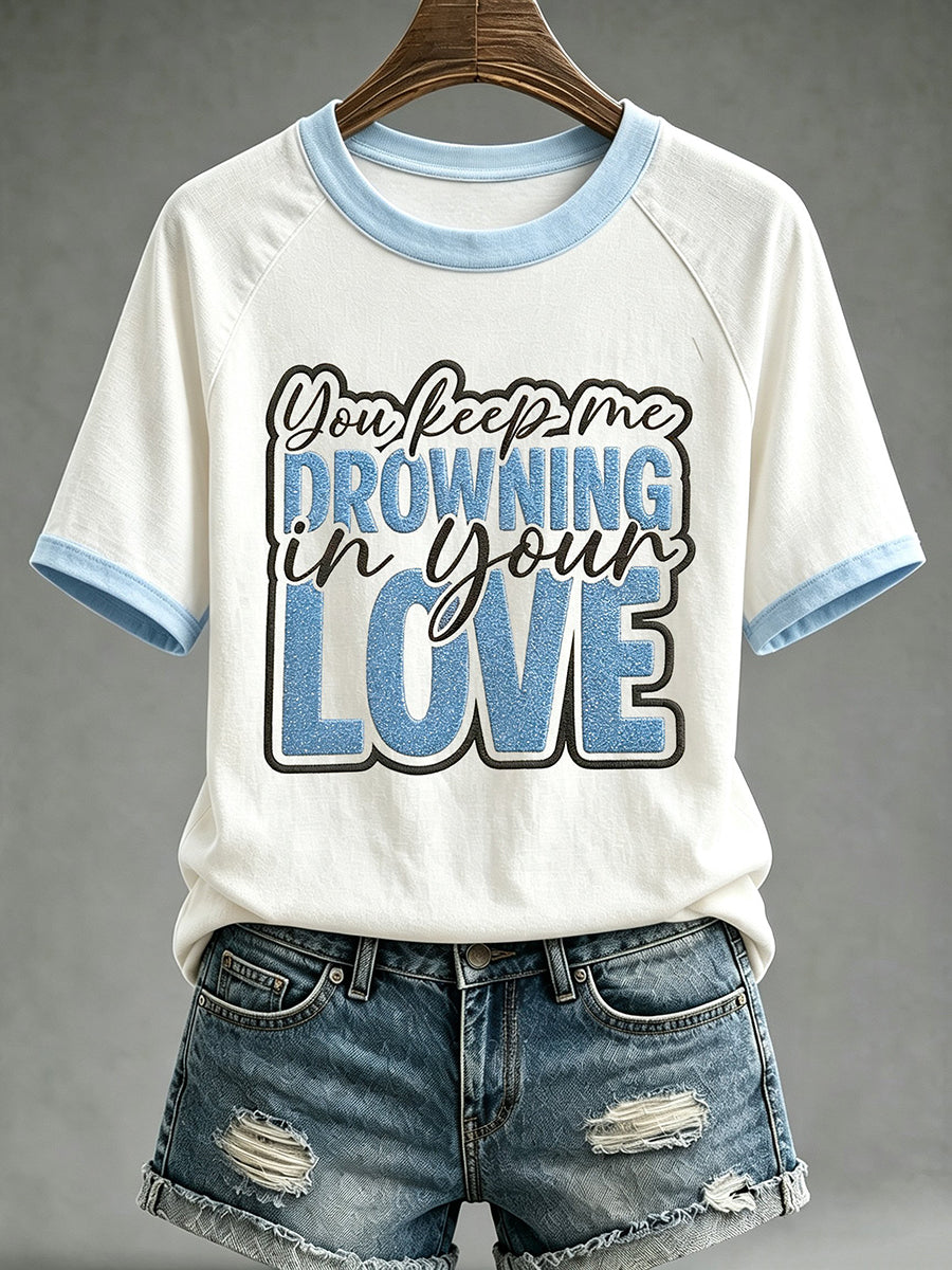 Damen-T-Shirt im Retro-Stil der 90er-Jahre, inspiriert von Musik