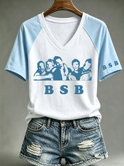 Damen-T-Shirt im Retro-Stil der 90er-Jahre, inspiriert von Musik