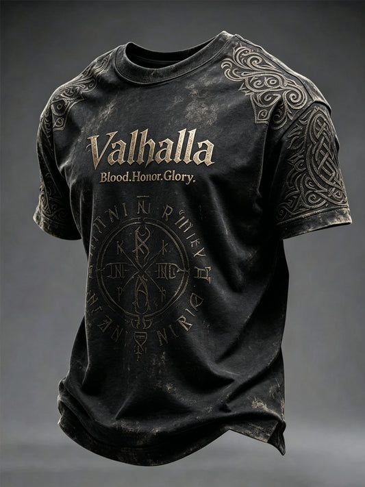 Bedrucktes Herren T-Shirt von Val halla