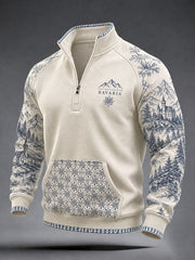Herren-Sweatshirt im deutschen bayerischen Stil mit Aufdruck